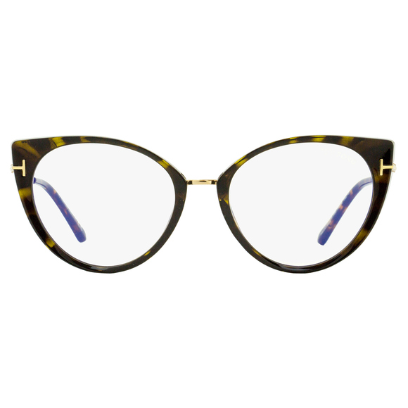 Tom Ford TF5815B Blue Block Eyeglasses 052 Havana/Gold 54mm FT5815 - Picture 2 of 3